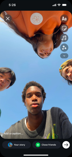 Instagram Stories mobile preview